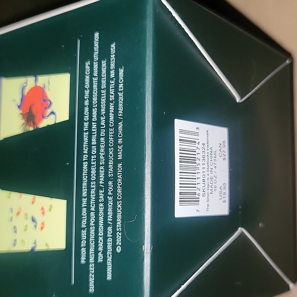 Starbucks Reusable Hot Cups with Lids Glow-in-the-Dark Halloween Fall 6pk - Picture 15 of 16